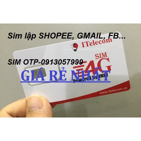 Sim Itel lập Shope,gmail,fb.. hạn sử dụng dài, nuôi tài khoản lâu dài