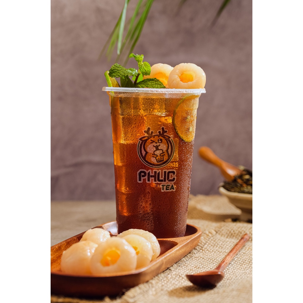 Vải thiều nước đường (Lon 565g) Đặc sản Hưng Yên, Nguyên Liệu Trà Sữa CRICKET
