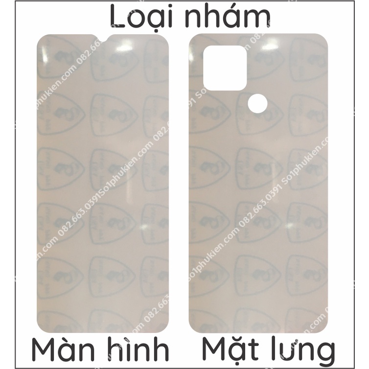 Dán PPF Realme V3 loại trong, nhám , da cá sấu dành cho màn hình, mặt lưng, full body lưng viền