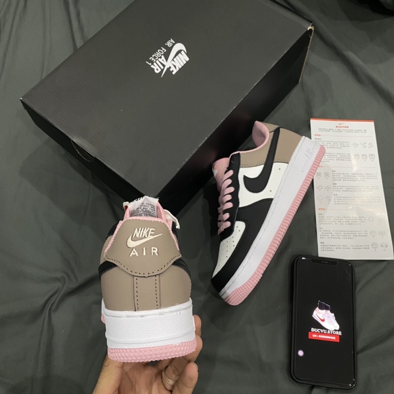 GIÀY AF1 LOW hồng nâu 1:1 sc [ FULL BOX + FREE SHIP ]