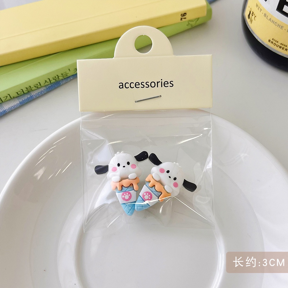 Kẹp Tóc Hình Cây Kem Động Vật Dễ Thương Cho Bé Gái
