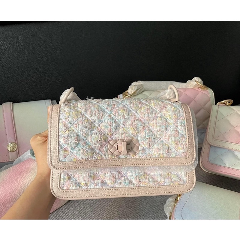 Túi loang hồng ô trám