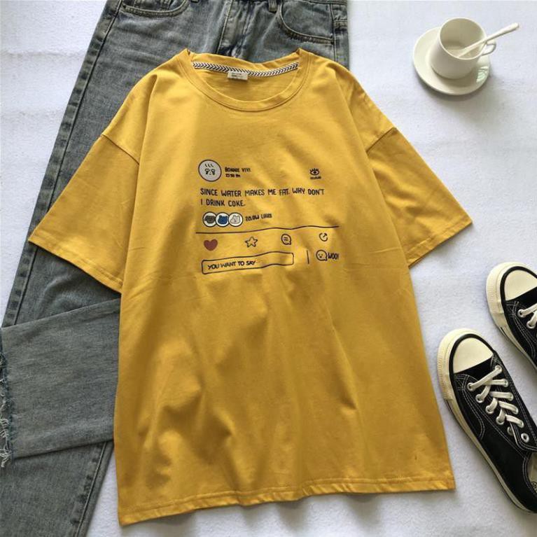 áo phông, thun tay lỡ since water🦋thời trang nam nữ, cặp đôi🦋form thụng unisex chất cotton áo cổ tròn mềm mịn giá rẻ