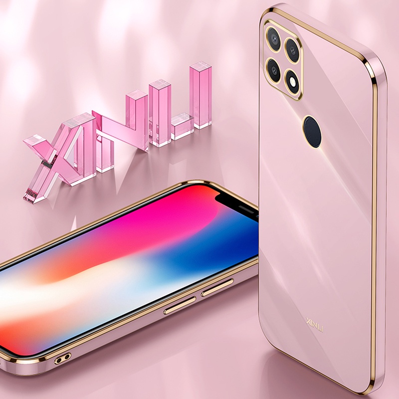 Ốp điện thoại KOOSUK khung vuông silicon mạ mịn cho OPPO A15 A15S A35 2021