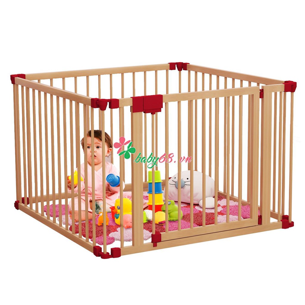 Rào chắn Playpen 3D 4 cánh