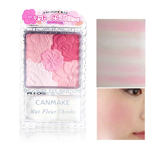 Phấn má  Canmake Glow Fleur Cheek - 9g chuẩn Auth