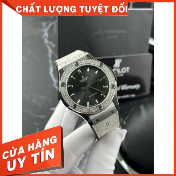 Đồng hồ nam tay nhỏ đồng hồ cơ nam lộ cơ HubIot dây da SIZE 38/42mm. #donghoco #dongho #donghonam #donghonu