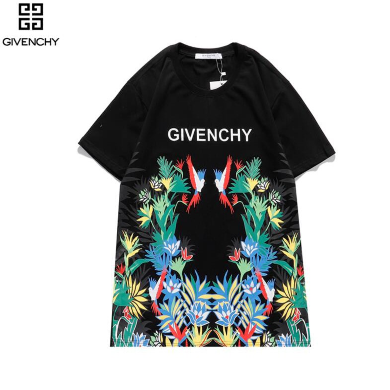 Áo Thun Cotton Ngắn Tay In Chữ Givenchy Thời Trang Cho Nam Và Nữ