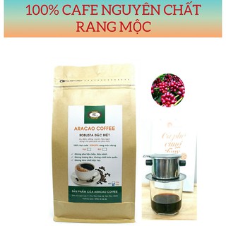 Cà phê nguyên chất , ROBUSTA- ARACAO COFFEE, cafe rang xay, pha phin và pha máy [ gói 50g]