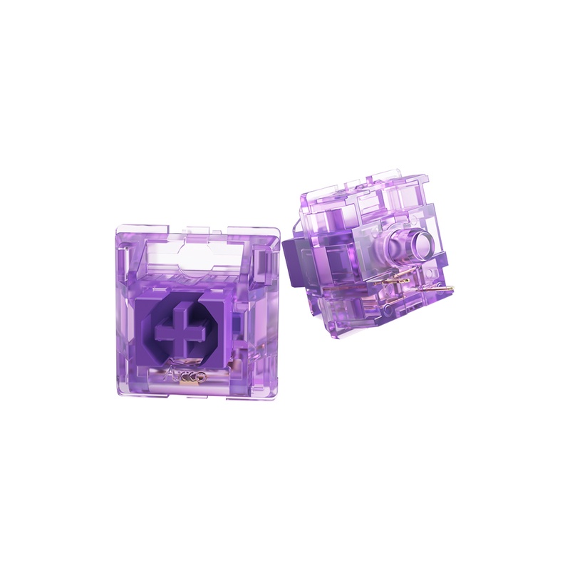 [Mã SKAMSALE03 giảm 10% đơn 200k] Bộ Switch bàn phím cơ Akko CS Switch - Lavender Purple/ Jelly Purple (45 switch)