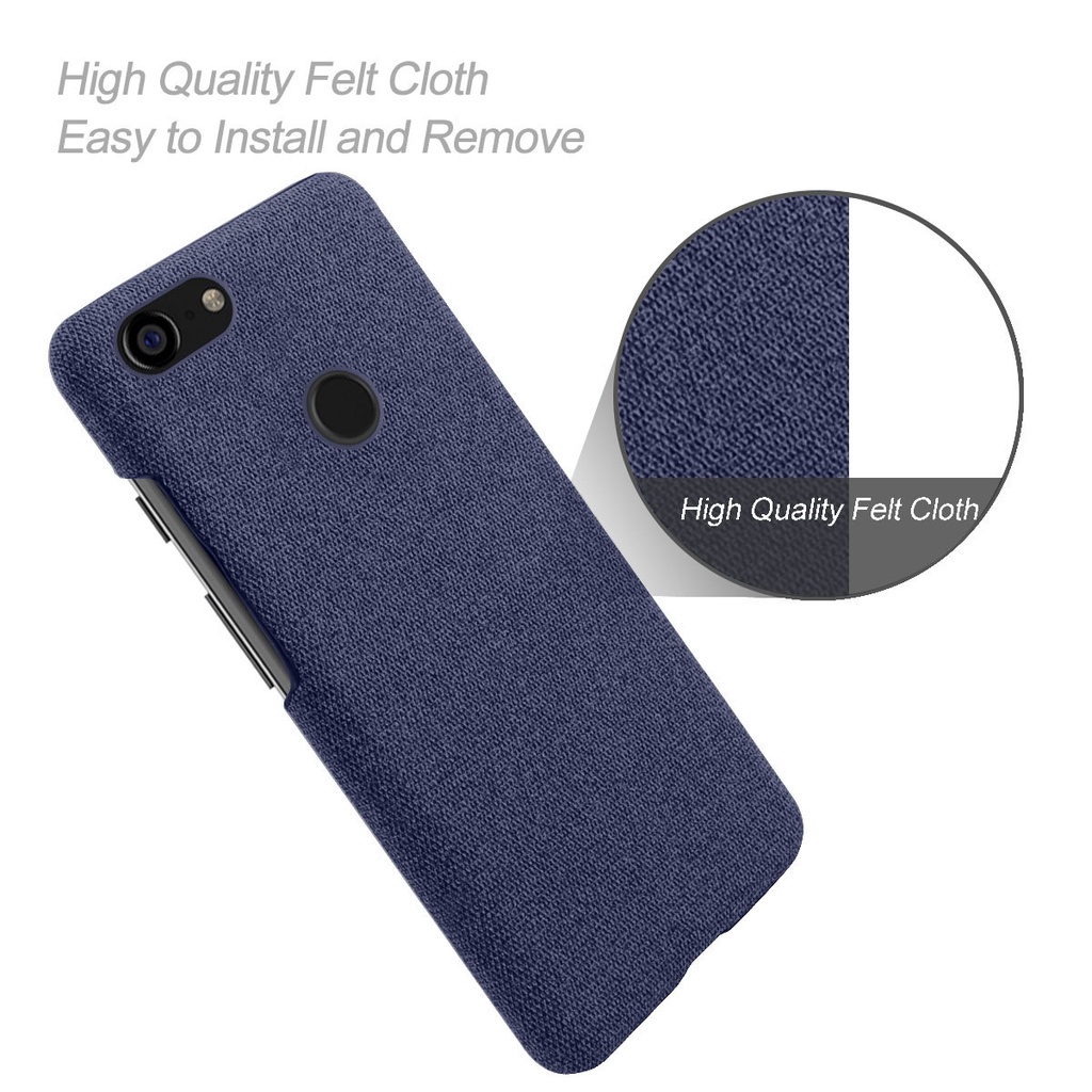 Ốp lưng Google Pixel 6pro,6,5,4,4XL,3XL,3,3a XL Bọc Vải Fabric Cao Cấp chống bám vân tay, Nhiều màu