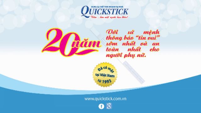 Combo 3 que thử thai QuickStick chính hãng : sản xuất tại Mỹ