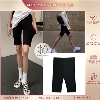 Quần biker, legging lửng, quần nâng mông, cạp chun co giãn, mặc đi chơi đi tập
