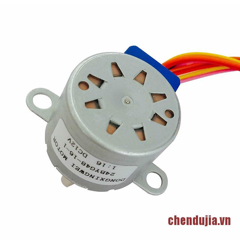 DUJIA 24BYJ48 DC 12V CNC Motor Reducing Stepping Stepper Brushless Motor Driven