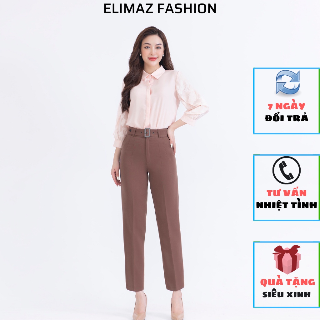Quần tây âu nữ công sở Elimaz đai vuông EQ21.018 - Hàng mới về