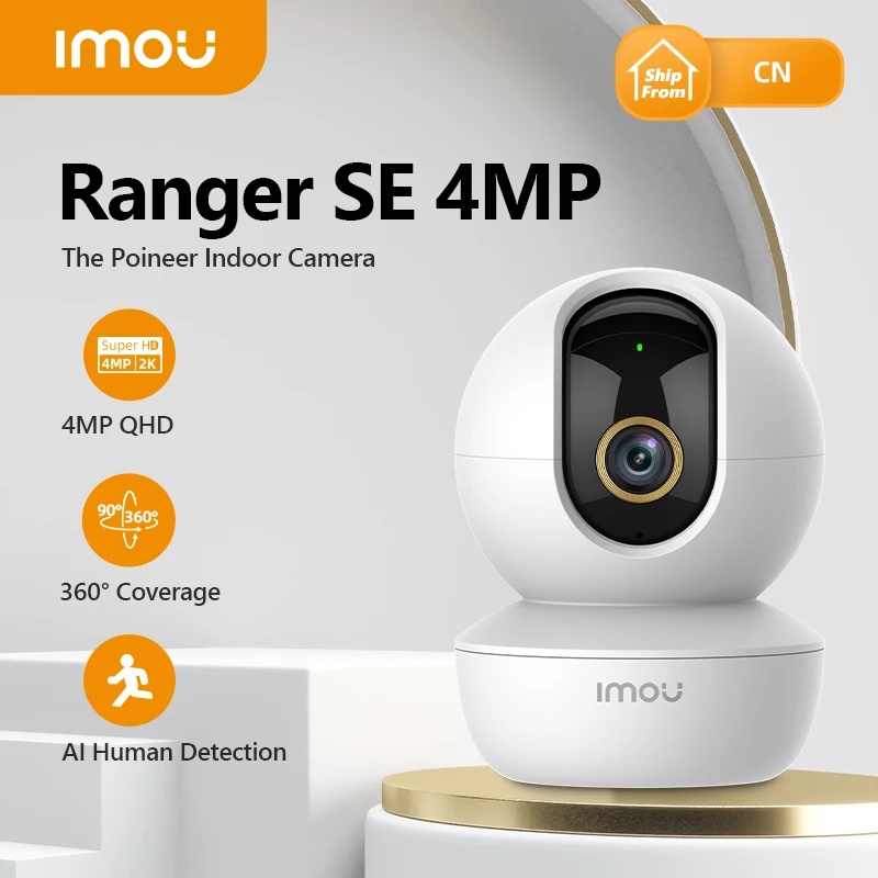 Camera WiFi IMOU Ranger SE A43P 4MP H.265 Quay 360 Độ Đàm Thoại Hai Chiều - Bảo Hành Chính Hãng 2 Năm