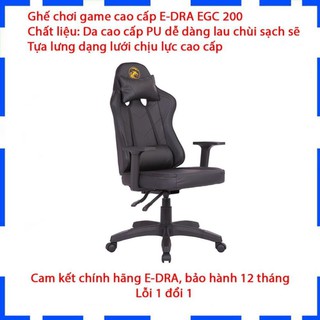 Ghế gaming e-dra citizen egc200 - ghế chơi game cao cấp - đỏ, đen, trắng và xanh green - bảo hành 12 tháng