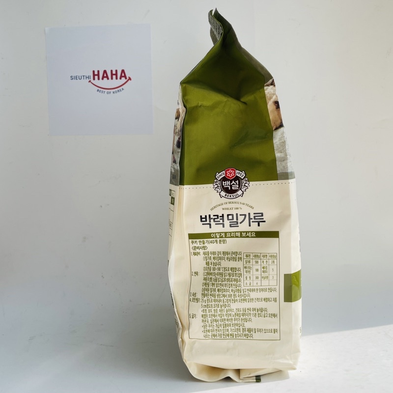 [HSD 01.2024] Bột mì số 8 Hàn Quốc làm bánh bông lan CJ BEKSUL SOFT FLOUR 1kg