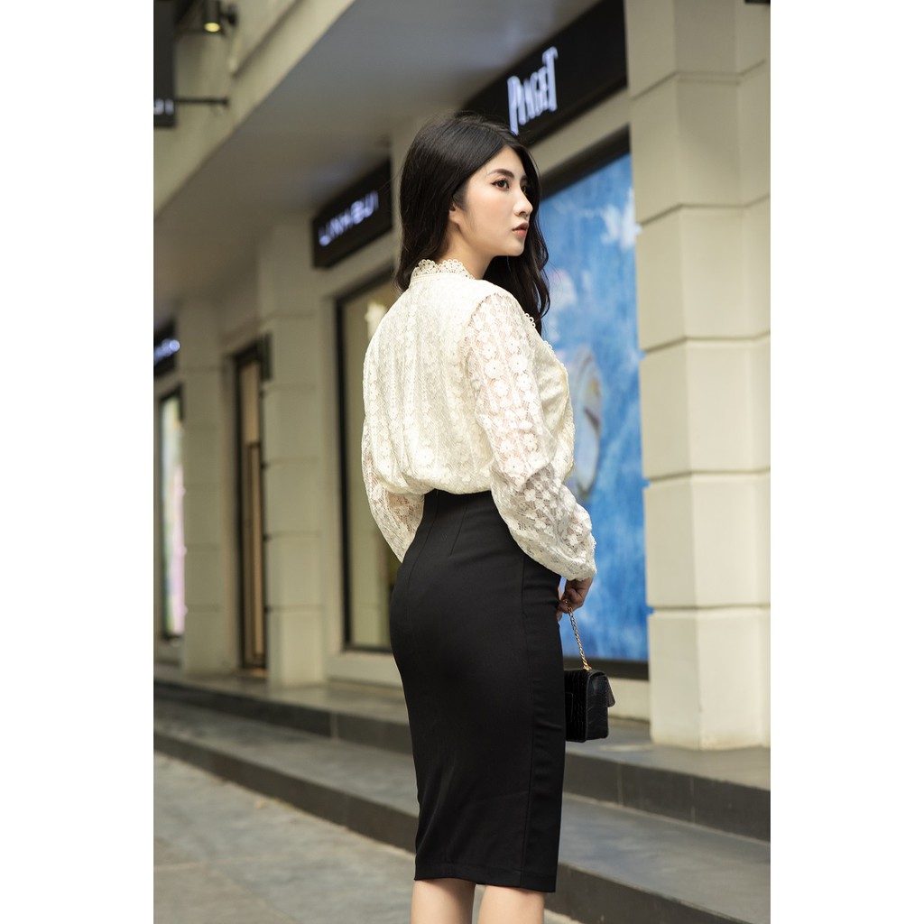 [Giá Hủy Diệt] Chân váy công sở nữ, chân váy bút chì, kèm đai, dáng dài, xẻ trước | BigBuy360 - bigbuy360.vn