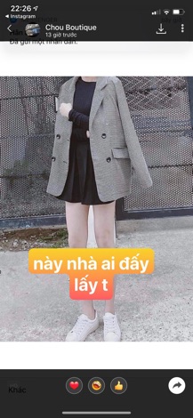Áo Vest kẻ đen