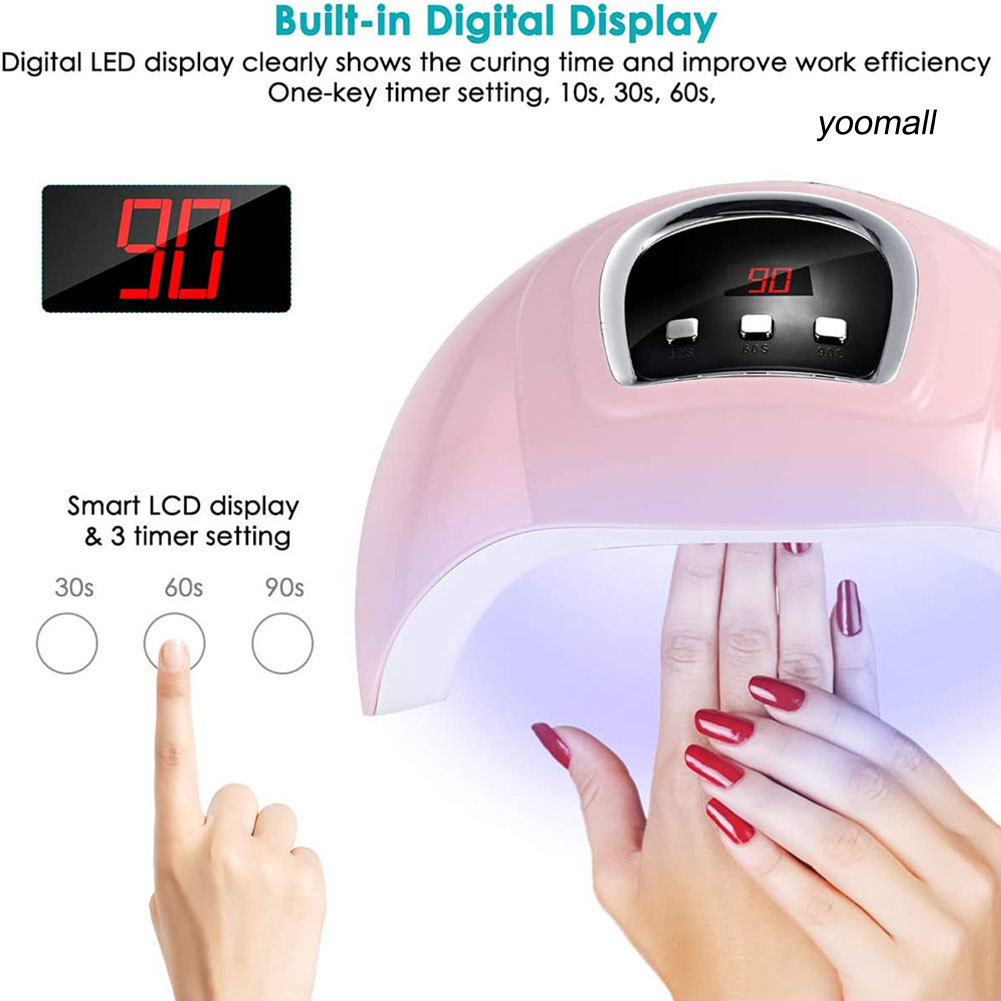 [Hàng mới về] Đèn Sấy Khô Sơn Móng Tay Thiết Kế 18 Bóng Led Có 3 Chế Độ Điều Chỉnh Thời Gian