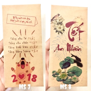 SET 10 BAO LÌ XÌ ĐỘC LẠ - LỰA MẪU (28 mẫu)