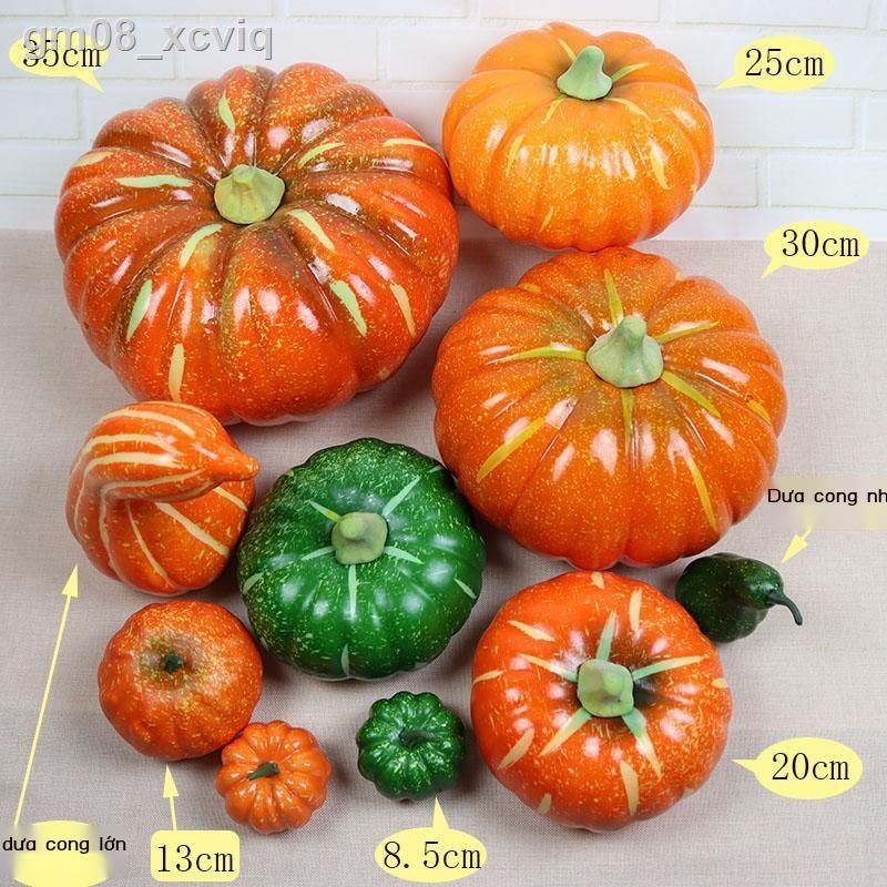 ☑ ✎ gm08_xcviq Mô hình bí ngô phỏng trang trí tủ Halloween đạo cụ chụp ảnh cực lớn