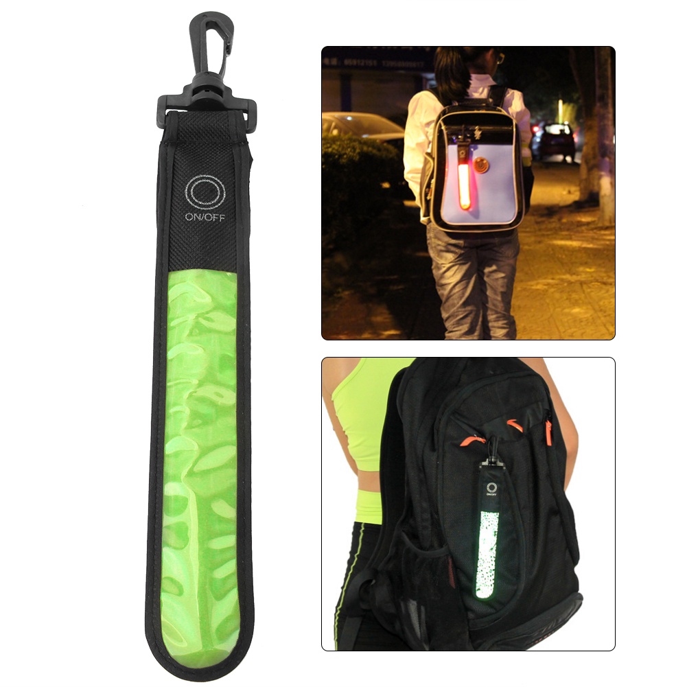 Hàng HOT Đèn LED Cảnh Báo An Toàn Đeo Cánh Tay/Balo Phản Quang Đa Màu Sắc Khi Chơi Thể Thao Ngoài Trời chuyền sọc phản chiếu LED ban đêm【Southdakota051】