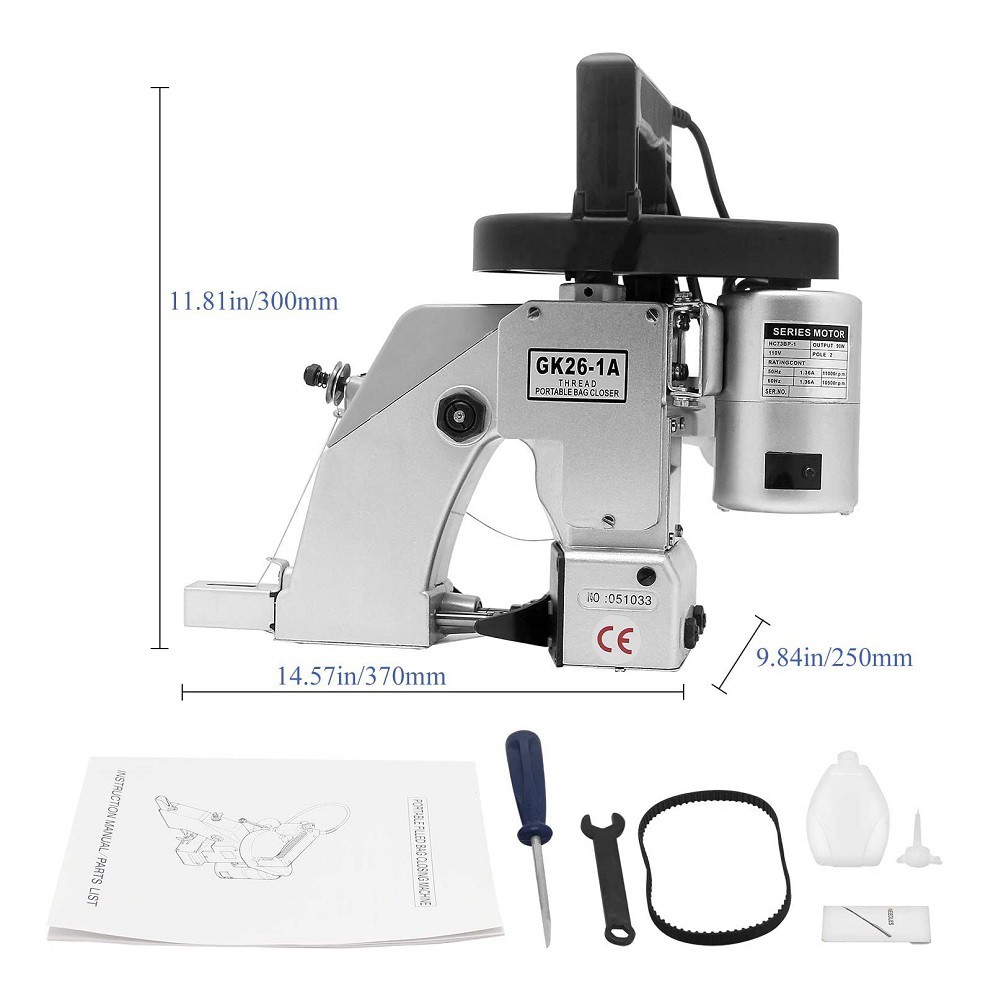 Máy khâu bao cầm tay GK26-1A , kako, máy khâu bao đáp ứng cường độ làm việc cao, liên tục