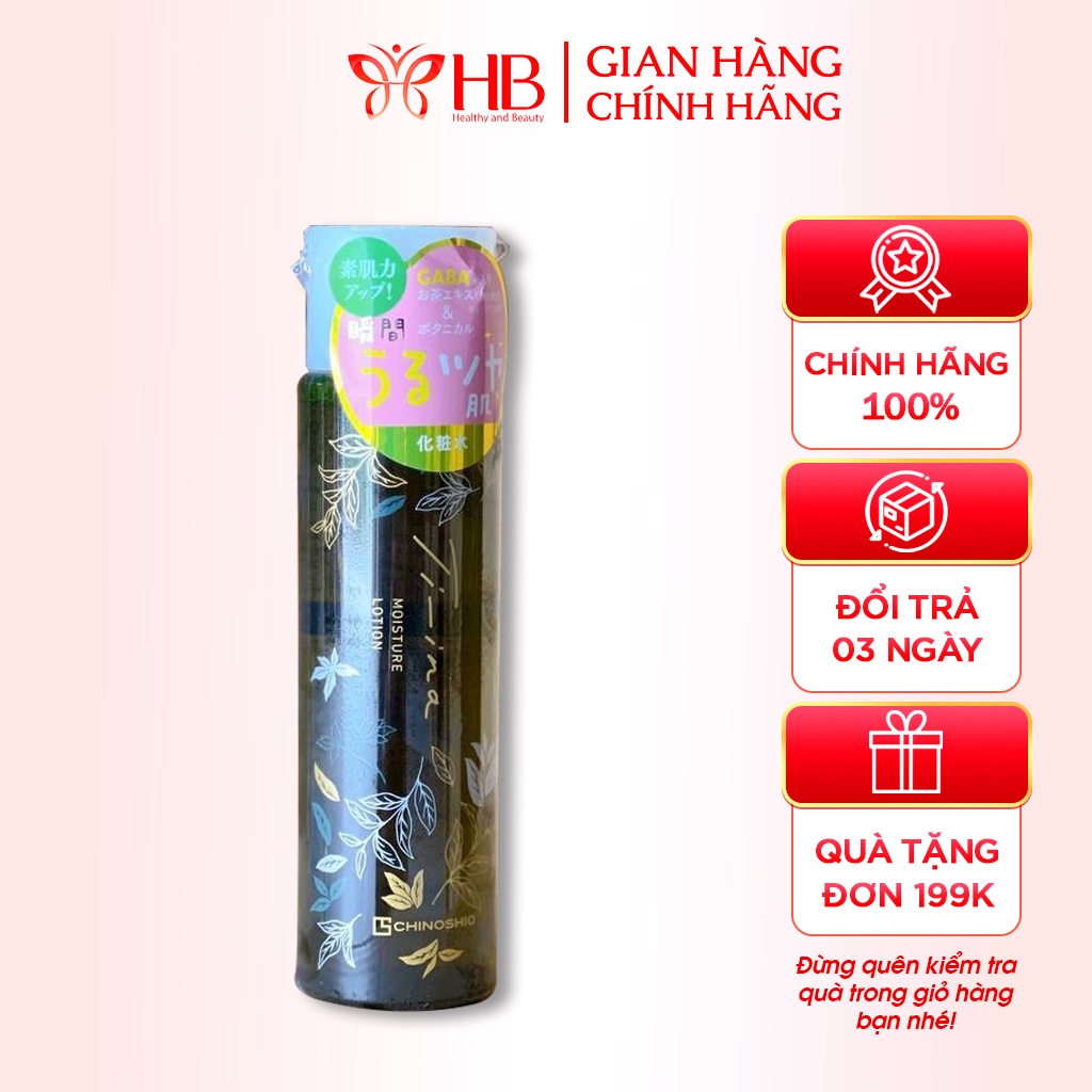 Nước hoa hồng tinh chất trà xanh Chinoshio Ti-ina Moisture Lotion 195ml