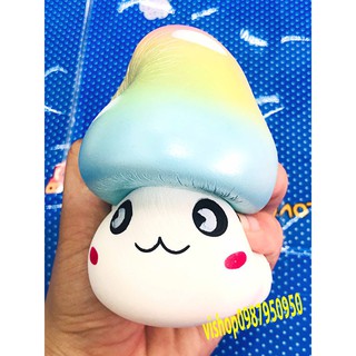 SQUISHY NẤM ĐỘI MŨ XANH (thaolinh950)