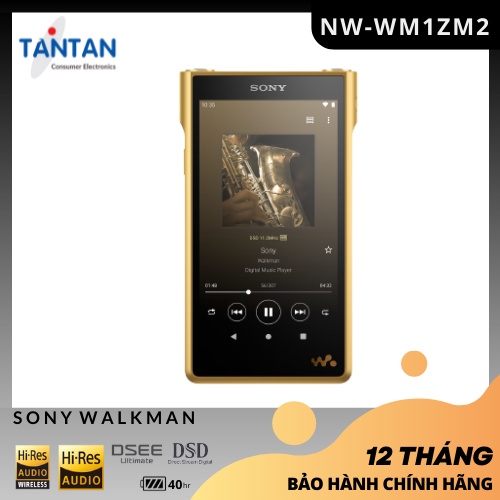 Máy Nghe Nhạc  WALKMAN  Sony NW-WM1ZM2 "Signature Series Walkman" | Android 11.0-256GB, khe thẻ nhớ SD-Nhạc Hi-ress