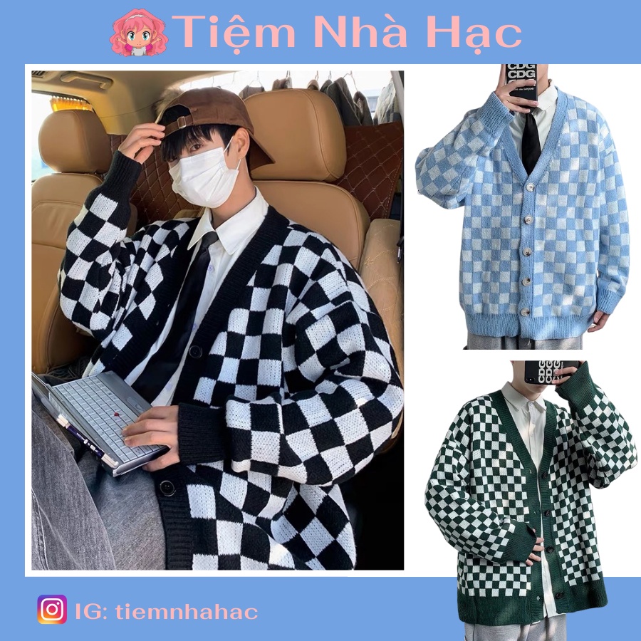 Áo Khoác Cardigan Nam CARO dáng rộng, chất len co dãn dày dặn, Áo Khoác Ngoài Form Rộng Có Bigsize