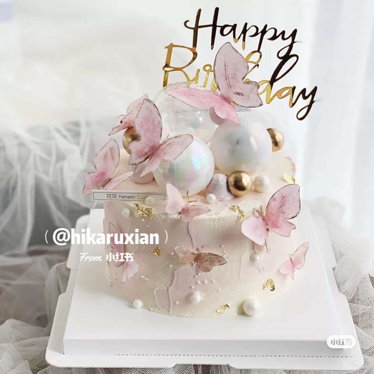 Bộ 11 Bươm Bướm Trang Trí Bánh Kem 6 Kiểu Khác Nhau Jp5