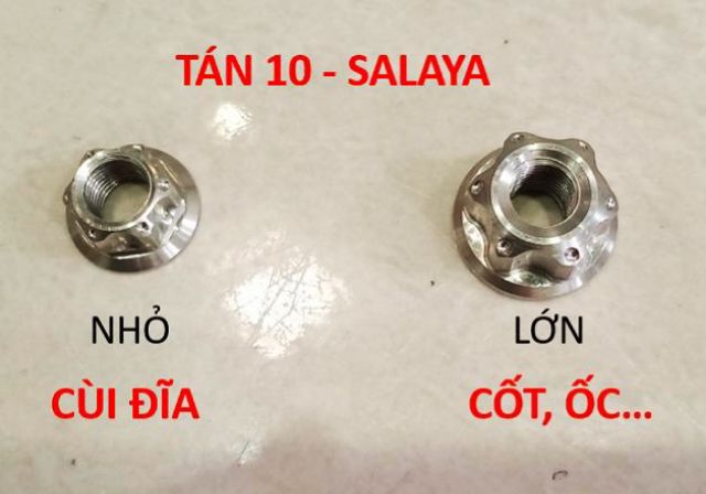 TÁN SALAYA HỞ - BÍT ĐẦU (6li - 12li) cho nhiều vị trí trên xe