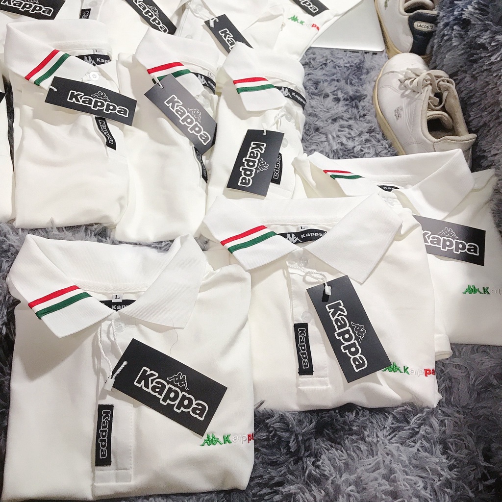 KAPPA Italia áo thun polo nam tay ngắn Vải cá sấu co giãn 4 chiều cao cấp dệt bo vi tính dày dặn form slim fit