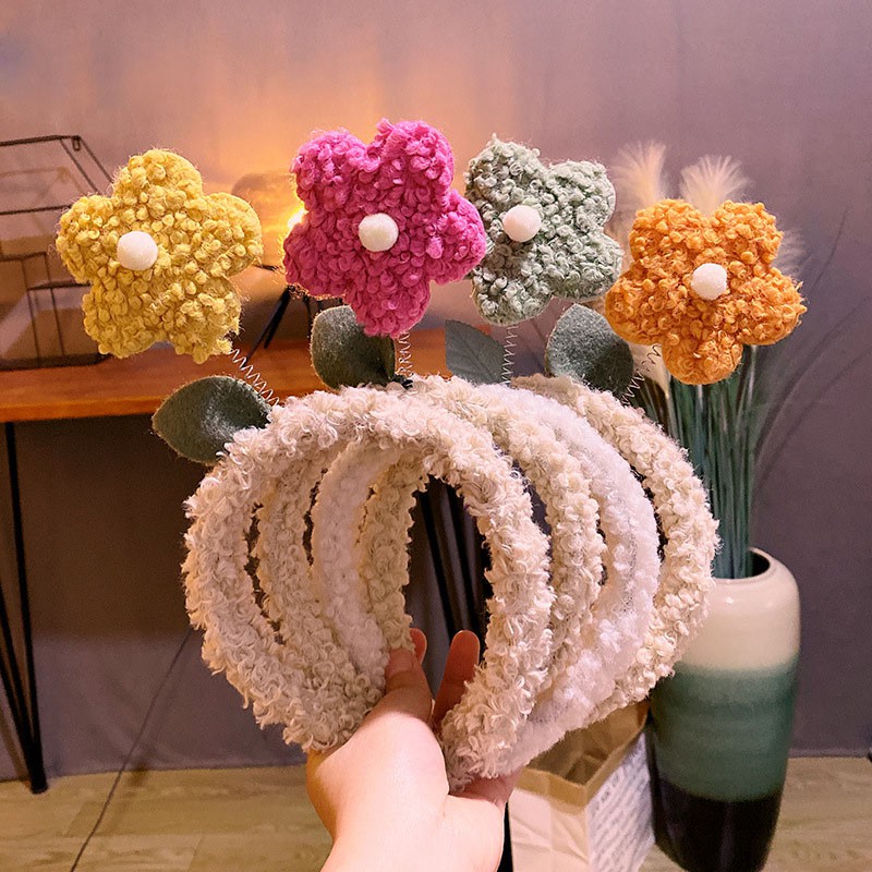 Băng Đô Cài Tóc Đính Hoa Dễ Thương