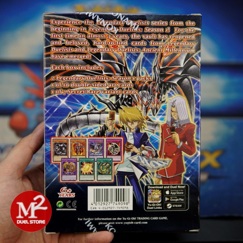 Hộp thẻ bài Yugioh Legendary Duelists Season 1 do Konami sản xuất - Nhập khẩu từ Anh Quốc UK