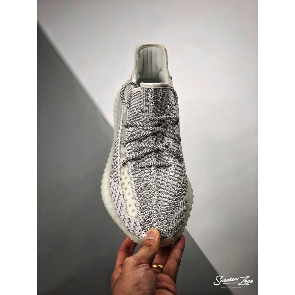 Giày thể thao nam nữ YZ 350 V2 STATIC trắng xám