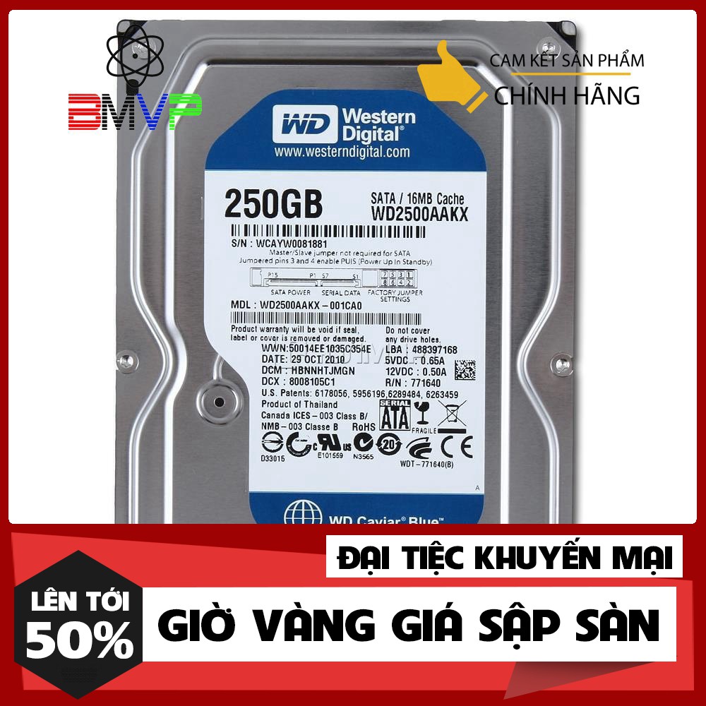 🍀 Ổ cứng chuyên dụng Camera 250GB Western Digital, Seagate - Chính hãng Bh 24th.