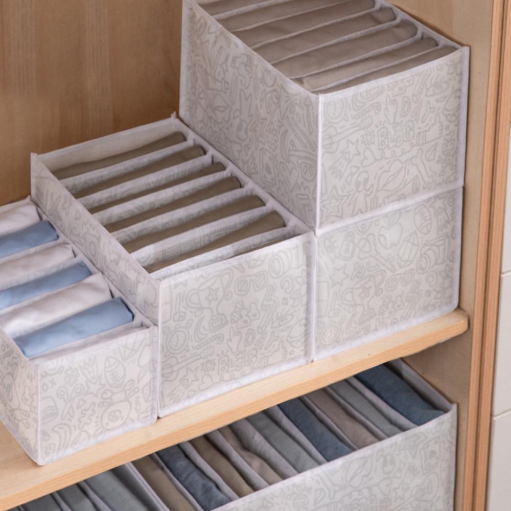 EUCA Hộp Đựng Quần Áo Chia Ngăn Chất Liệu Dày Dặn Tiện Dụng