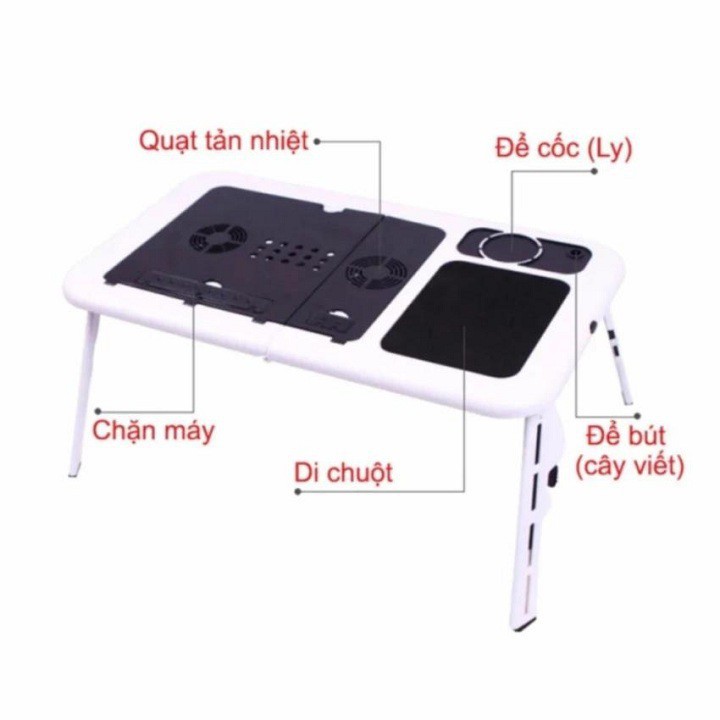 Bàn Laptop Đa Năng Thương Hiệu E-Table LD09 - Bàn Laptop Xếp Hình Đa Năng