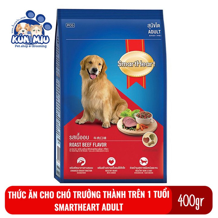 Thức ăn cho chó Smartheart Adult - 400 gr