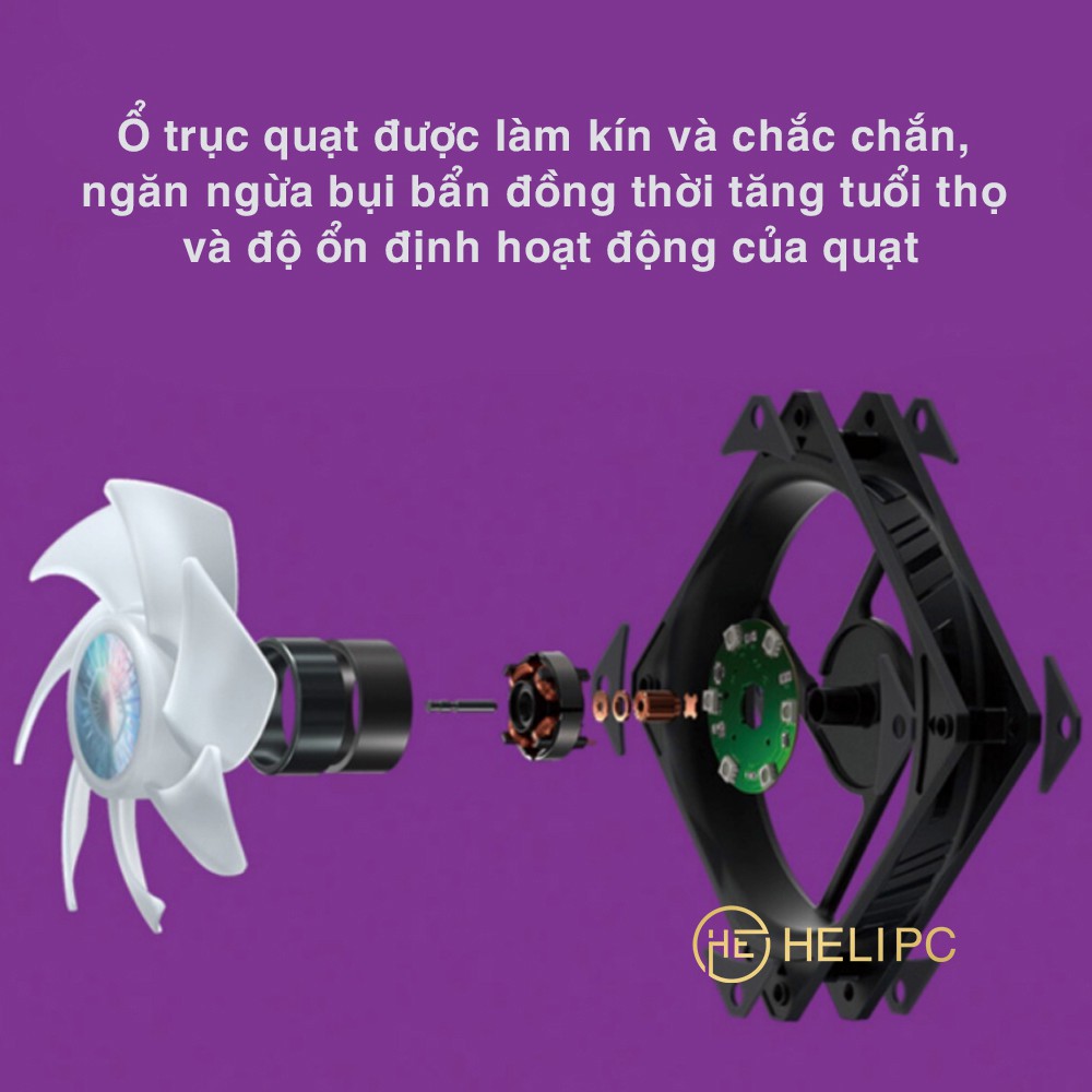 Quạt tản nhiệt Cooler Master SickleFlow 120 RGB - Quạt Fan Case SickleFlow 12cm