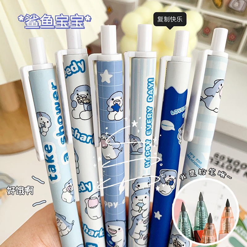 Bộ 6 Bút Chì Vẽ Phác Thảo HB Màu Đen Không Mài