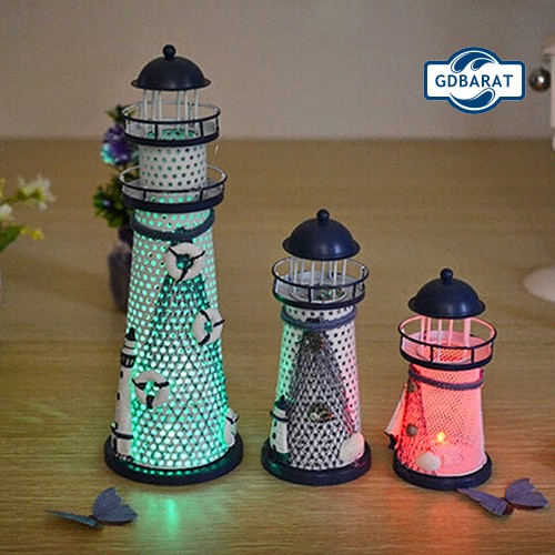 Đồ trang trí Ngọn Hải Đăng Bằng Nhựa Dùng Để Trang Trí Độc Đáo