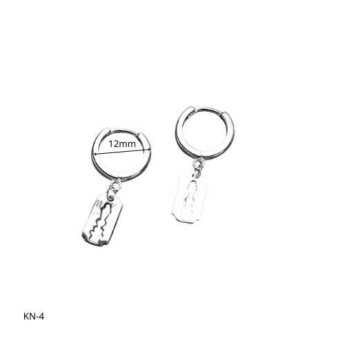 Khuyên tai nam tròn bạc 925 Conal dáng tròn độc đáo, cá tính, unisex (1 chiếc) | GEMY SILVER KN4