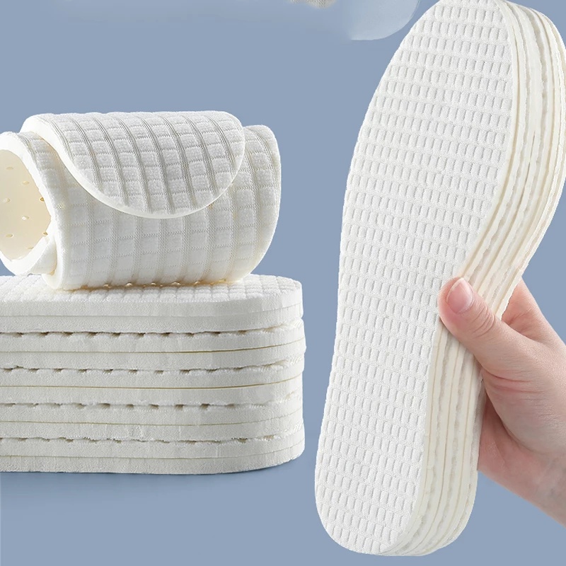 1 Cặp Đế Lót Giày Thể Thao Mềm Mại Thoáng Khí Thấm Hút Mồ Hôi Cao Cấp