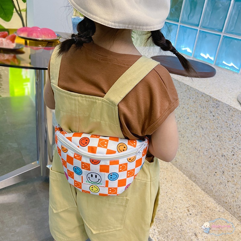 Túi Đeo Chéo In Họa Tiết Hoạt Hình Phong Cách Hàn Quốc Cho Bé