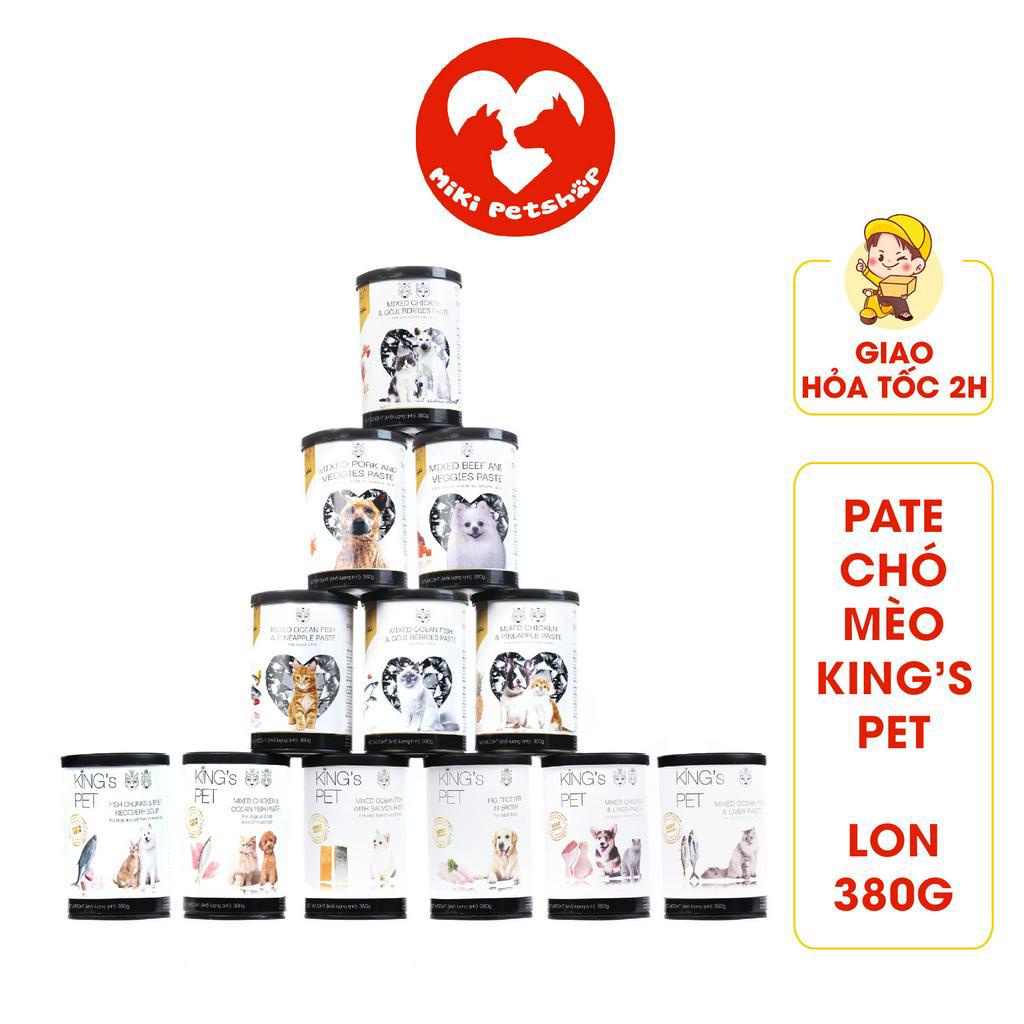 Pate Cho Chó Mèo King's Pet Lon 380G Đủ Vị - Miki Petshop